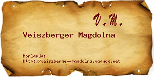 Veiszberger Magdolna névjegykártya